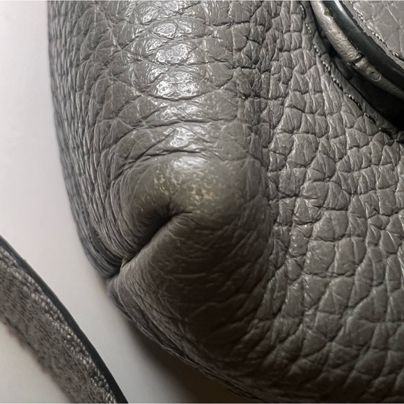 Fossil Kinley Small Envelope Leather Crossbody in Shadow Gray Adjustable Strap - Picture 15 of 16